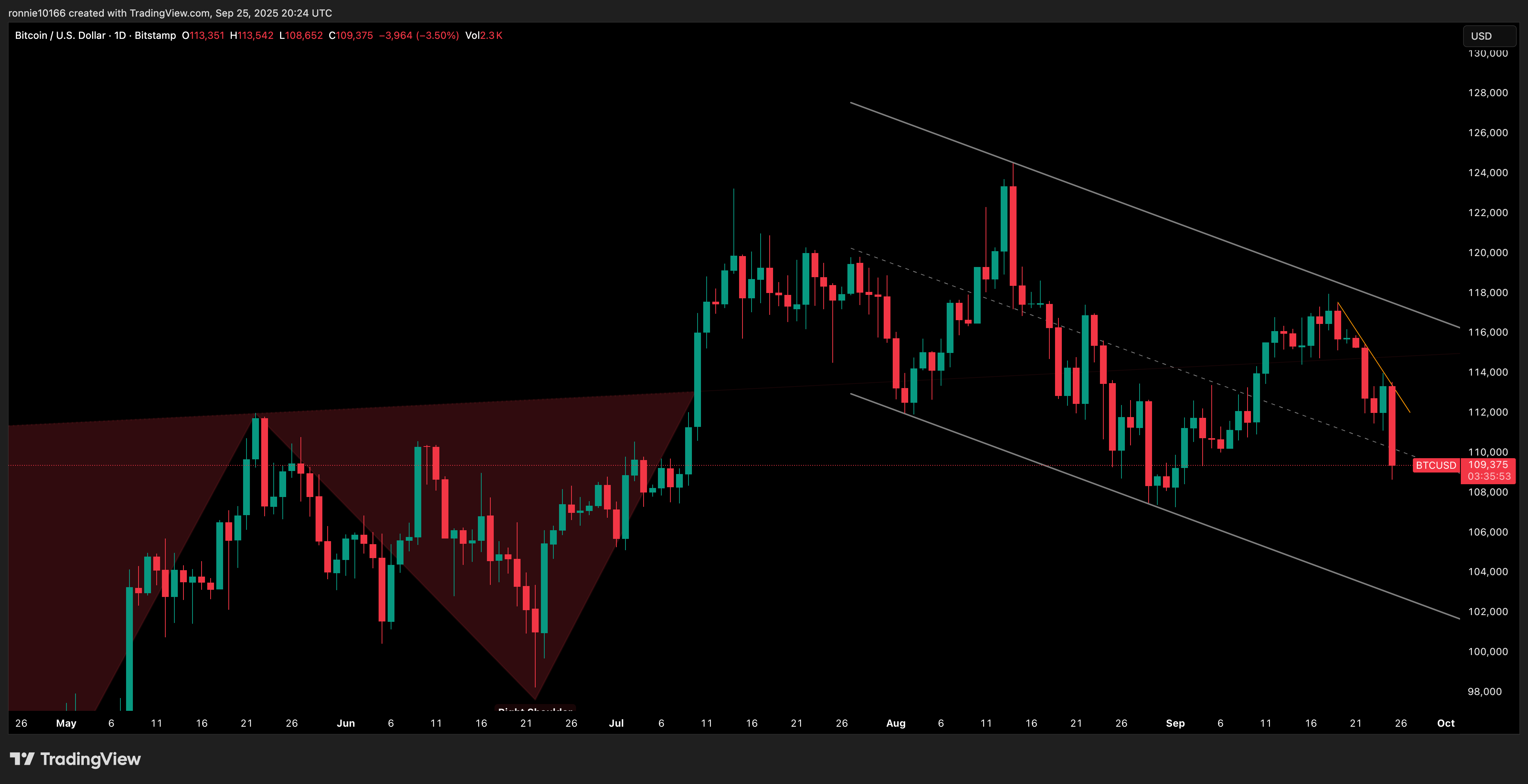 BITCOIN/USD Daily